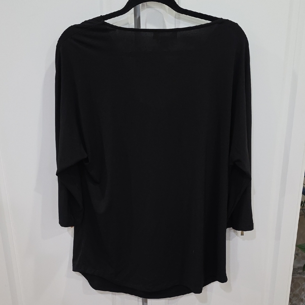 Michael Kors Black Draped Blouse - Picture 4 of 4